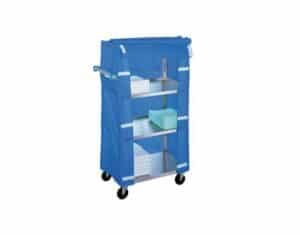 Lakeside Covered Stainless Steel Linen Service Cart | 332