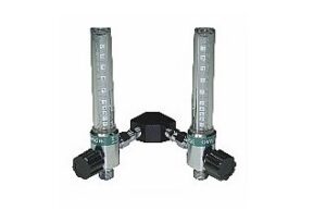Amvex Dual Oxygen Flowmeter with 1/8" FNPT | YB-FM-15UO-F2