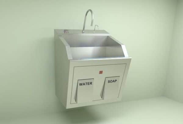 Blickman 9881SSW, Wall Mounted Single Bay Infra-Red Sink, Venture Medical Requip