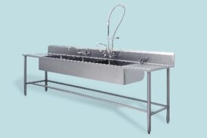Blickman Decontamination Station w/SS Legs & Cross Bracing | DSHB30