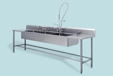 AMSCO Flexmatic - Stainless Steel Scrub Sinks