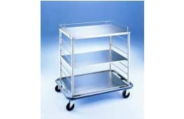 Blickman Open Case Cart w/Solid Top & Shelf | OCC3