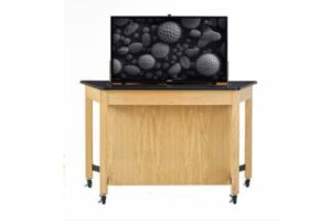 Diversified Woodcraft Media Trapezoid Table | TZM7141k36C