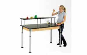 Diversified Woodcraft Adj-Riser Table w/ Chemical Resistant Top | PR8142K