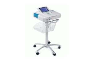 Edan MT-207, EKG Center Pole Trolley Roll Stand w/Basket and Locking Casters, Venture Medical Requip