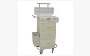 Harloff 6 Drawer Mini Line Phlebotomy Cart Pkg w/Key Lock