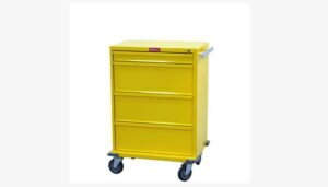 Harloff V-Series 4 Drawer Infection Control Cart w/Key Lock | V30-4K