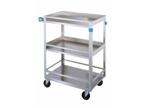 Lakeside Stainless Steel 300 lb Capacity Guard Rail Cart | 316