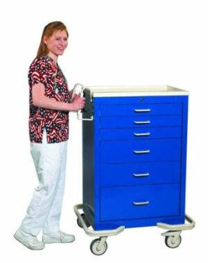MPD Standard 6 Drawer Anesthesia Cart w/ Electronic Lock | MET-630