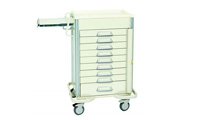 MPD SBS-930A, Select 9 Drawer Aluminum Emergency Cart, Venture Medical Requip