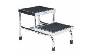 Pedigo Chrome Double Step Footstool | P-18
