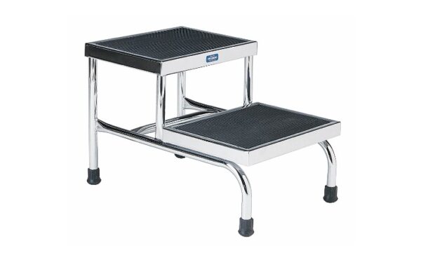 Pedigo Chrome Double Step Footstool | P-18