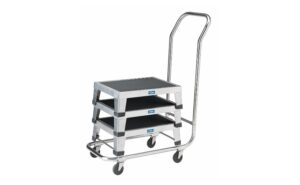 Pedigo Stackable SS Footstool Transport Cart | P-1015-TC
