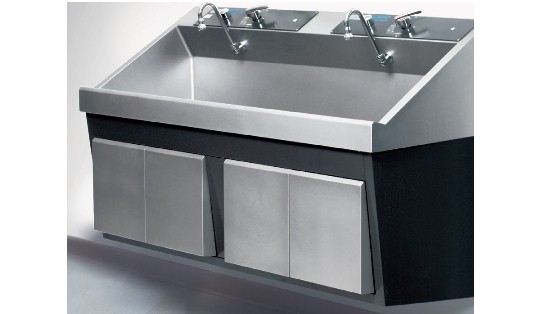 Steris Amsco Flexmatic Double Bay Scrub Sink - Venture Medical