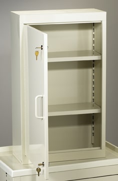 MPD Narcotics Cabinet w/Single Door & 2 Uniquely Keyed Locks, Venture Medical Requip.