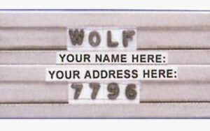Wolf Legal Marker Sets | 50127