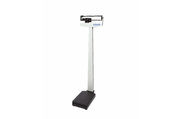 Health O Meter Professional 450KL Mechanical Beam Scale, Capacity: 500 lb/200kg,  Graduation: ? lb/100g, Platform Dimension: 10?W x 14D, Professional Dual  Reading Height Rod: 23 - 84 (60cm - 213cm), Optional Wheels (#