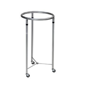 Blickman Chrome 18" Round Hamper w/Casters | 2018
