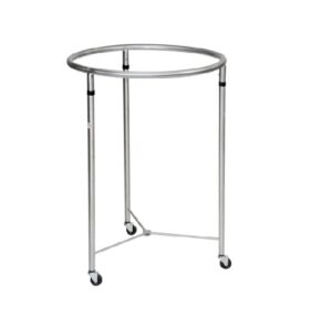 Blickman Chrome 25" Round Hamper w/Casters | 2025