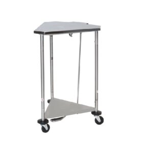 Blickman Stainless Steel Space-Saver Hamper w/ Lid | 2301SS