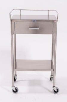 Blickman SS Ferguson Anesthesia Utility Table w/1 Drawer | 7850SS