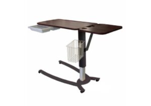 Intensa Overbed Table With Heavy Duty Steel Base | 179-BK-VM