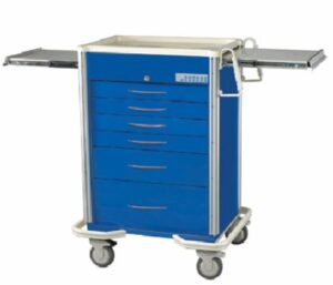 MPD Select 6 Drawer AL Anesthesia Cart w/Electronic Lock | SES-627A