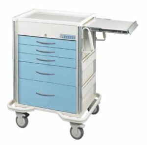 MPD Select 5 Drawer Aluminum Cart w/Electronic Lock | SET-524A