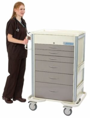 MPD Select 6 Drawer AL Anesthesia Cart w/Electronic Lock | SET-630A