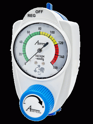 Amvex Pediatric 2 Mode Vacuum/Suction Regulator | VR-P2U2