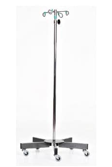 MCM Chrome 5-Leg 4 Hook IV Pole | MCM 202