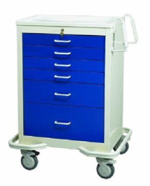 MPD Standard 6 Drawer Anesthesia Cart w/ Key Lock | MKT-627