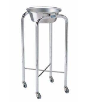 Pedigo Chrome Basin Stand w/Single Stainless Steel Basin | P-78