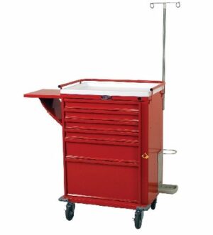 Harloff V-Series 6 Drawer ER Crash Cart w/ER Accessory Pkg | V30-6EMG
