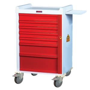 Harloff MR-Conditional 7 Drawer Emergency Cart Standard Pkg | MR7B