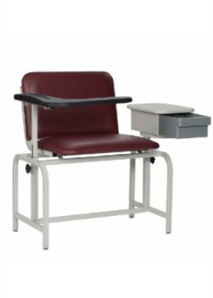 Winco Extra Large Padded Blood Drawing Chair with Cabinet | 2574