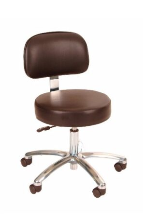 Winco Deluxe Gas Lift Stool with Back | 4450