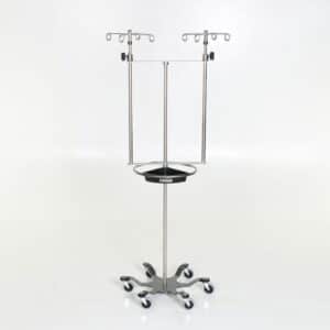 MCM 286 Double IV Pole with Steering Wheel and Tray