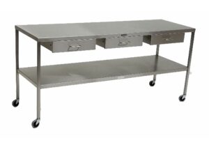 MCM Instrument/Back Table with Drawers | MCM 549