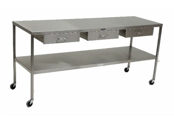 MCM Instrument/Back Table with Drawers | MCM 549