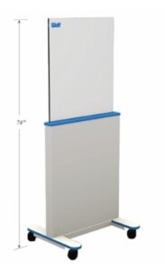 Wolf Mobile Adjustable Height Clear-Pb Barrier: 56610, Venture Medical Requip.
