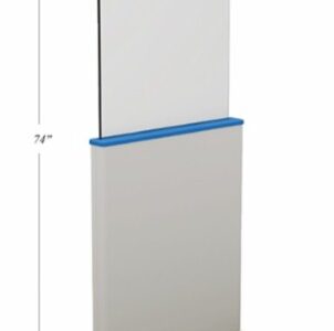 Wolf Mobile Adjustable Height Clear-Pb Barrier: 56610, Venture Medical Requip.
