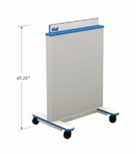Wolf Mobile Adjustable Height Clear-Pb Barrier: 56610, Venture Medical Requip.
