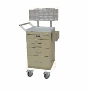 Harloff Drawer Mini Line Phlebotomy Cart Pkg w/Turn latch | 3245LPB