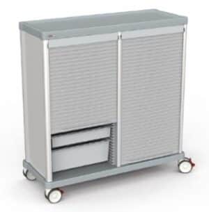 Lakeside Double Door Logistics Supply Cart, 55"H | TRS-140D