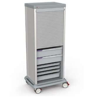 Lakeside Single Door Logistics Supply Cart, 71" H | TRS-180S