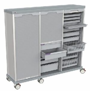 Lakeside Triple Door Logistics Supply Cart, 71" | TRS-180T