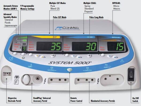Conmed 5000 Electrosurgical Unit - Refurbished - Image 2