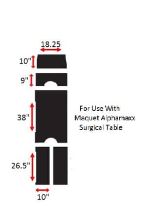 Maquet Alphamaxx Surgical Table Replacement Pads