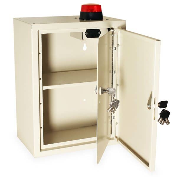 Harloff Medium Narcotics Cabinet with Audio/Visual Alarm | NC16C12-DT2-AVD